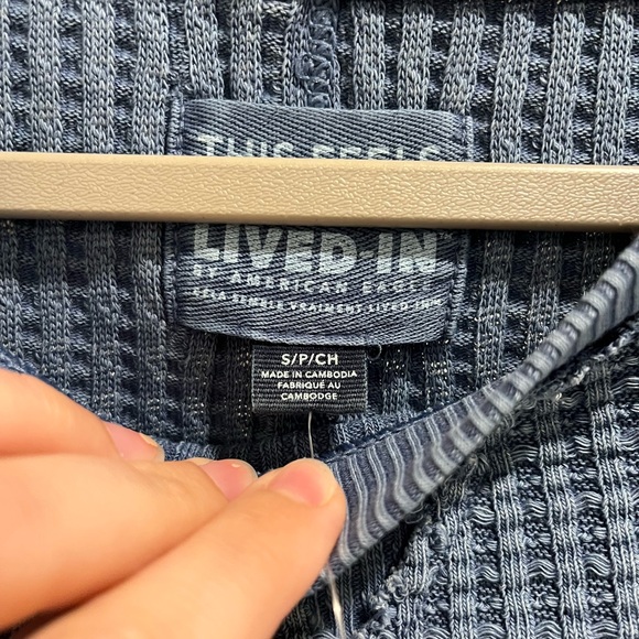 AE Big Hug Crew Neck Waffle Sweatshirt - Picture 4 of 7